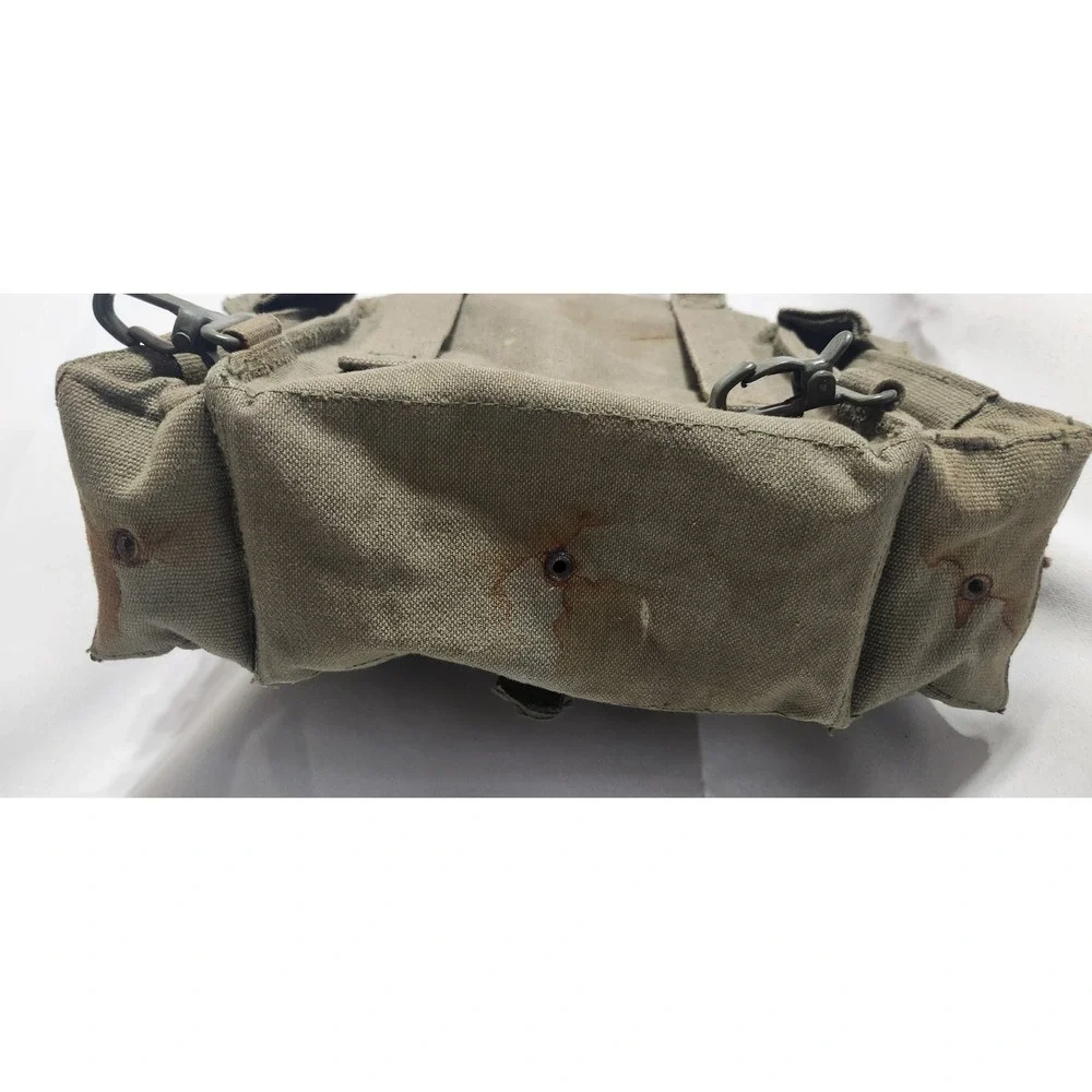 Vintage South African Defense Force Military Canvas Field Bag Utility Messenger